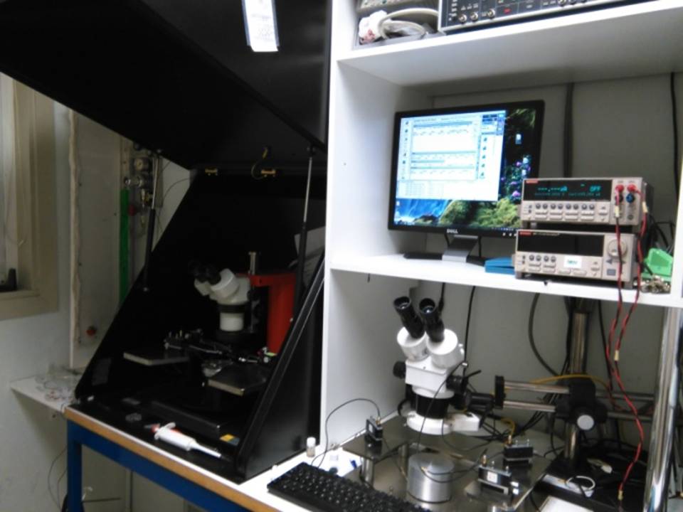 Electrical Measurement Systems: Probe Stations, Agilent Semiconductor Device Analyzer and several voltage/source meters.